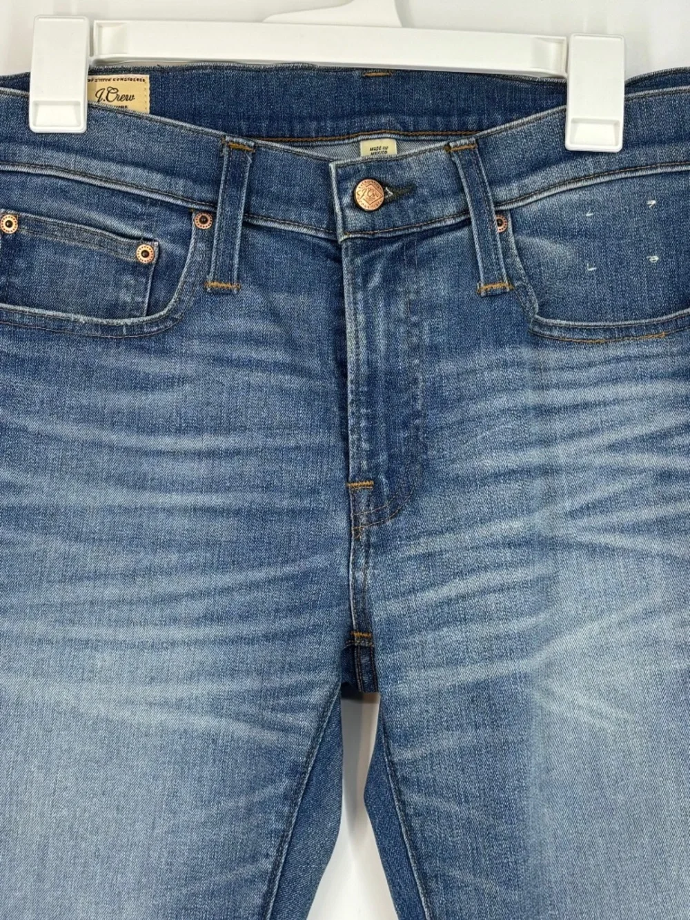 J. Crew Mens Size 31W 32L 484 Slim Jeans Medium Blue Denim Five Pocket Low Rise